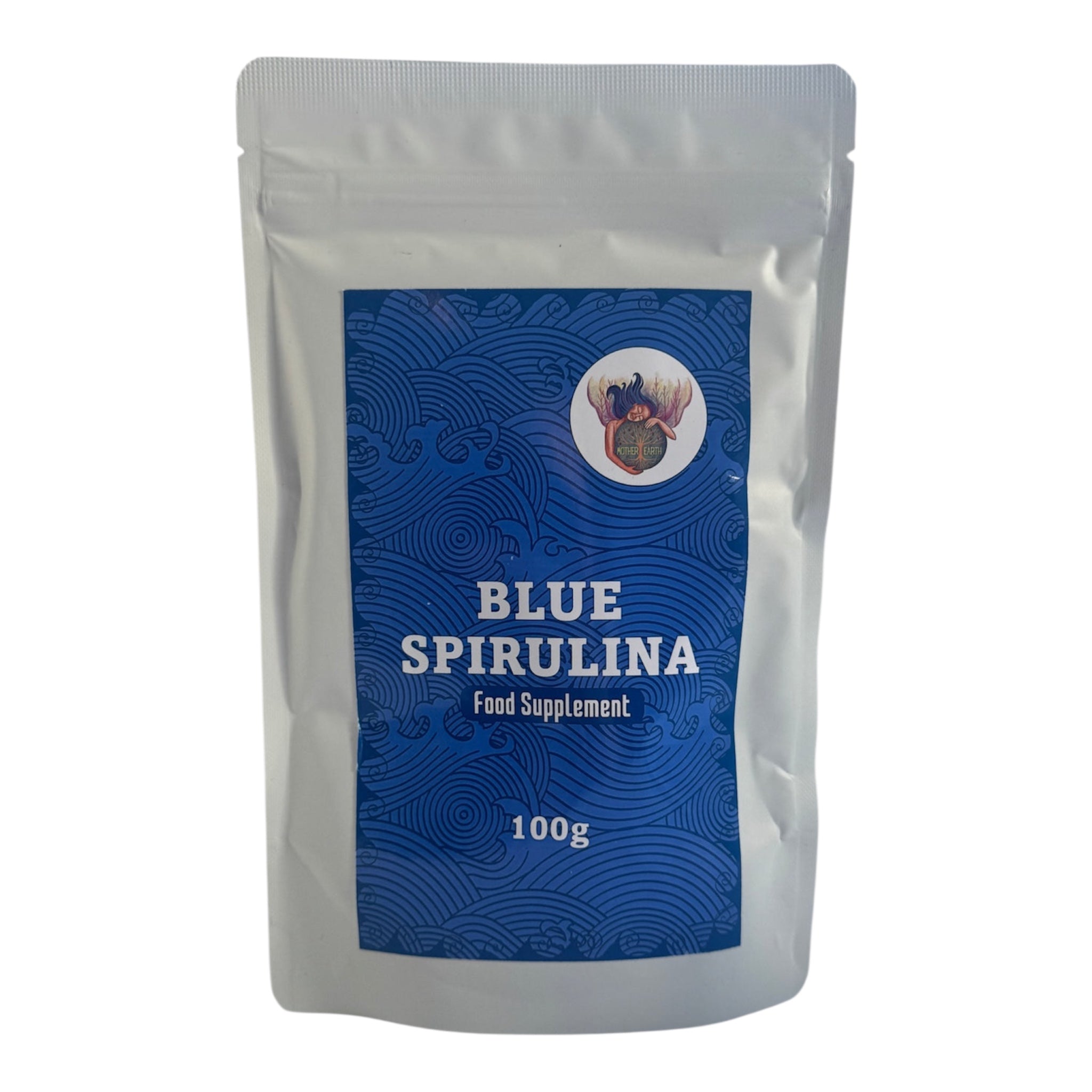 Mother Earth Blue Spirulina Powder - 100% Natural. (100g) - Just Cacao