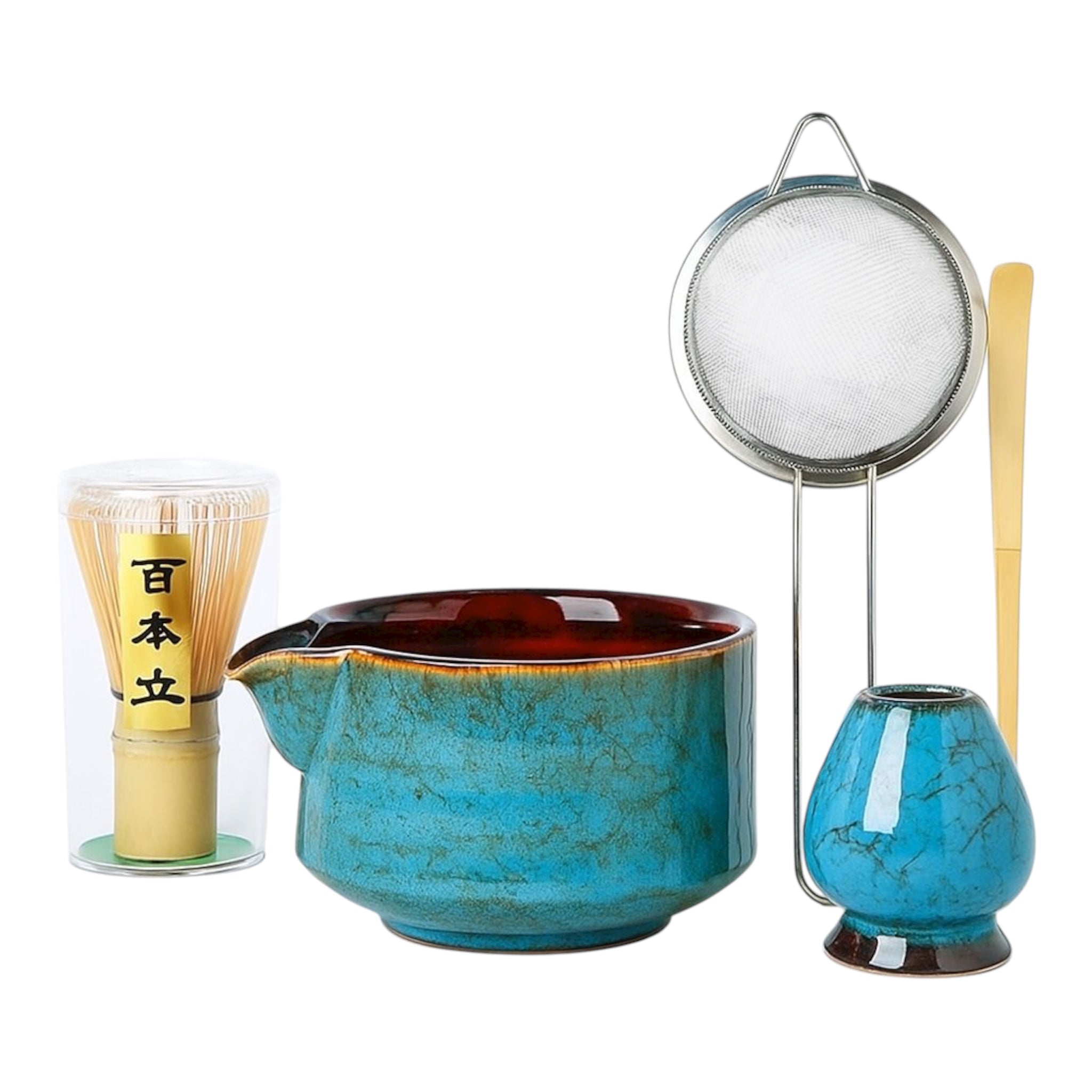 Mother Earth Traditional 5 piece Matcha Kit + Matcha Pouch (100g)