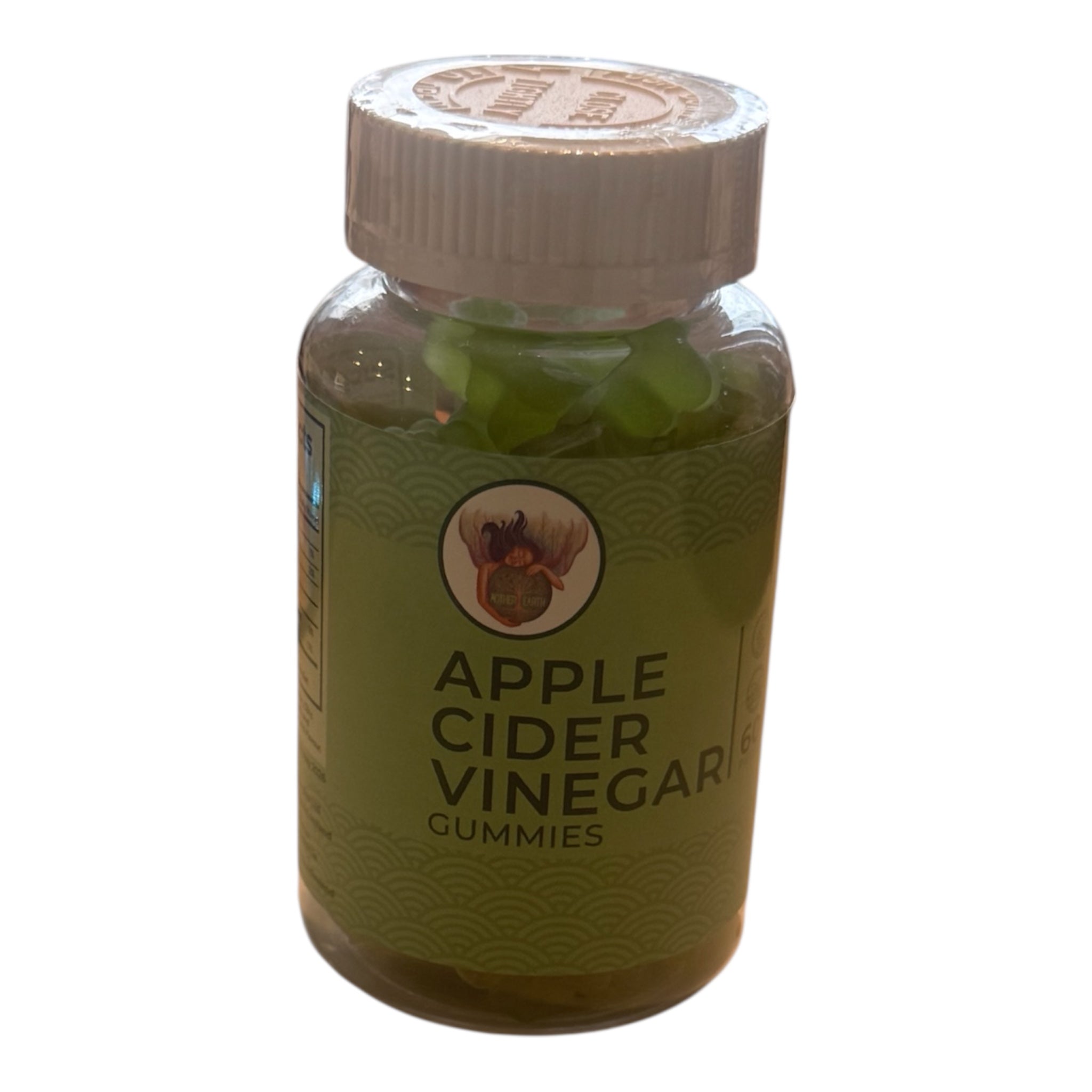 Mother Earth Apple Cider Vinegar Gummies. “With The Mother” - 60 Gummies. Vegan Friendly.