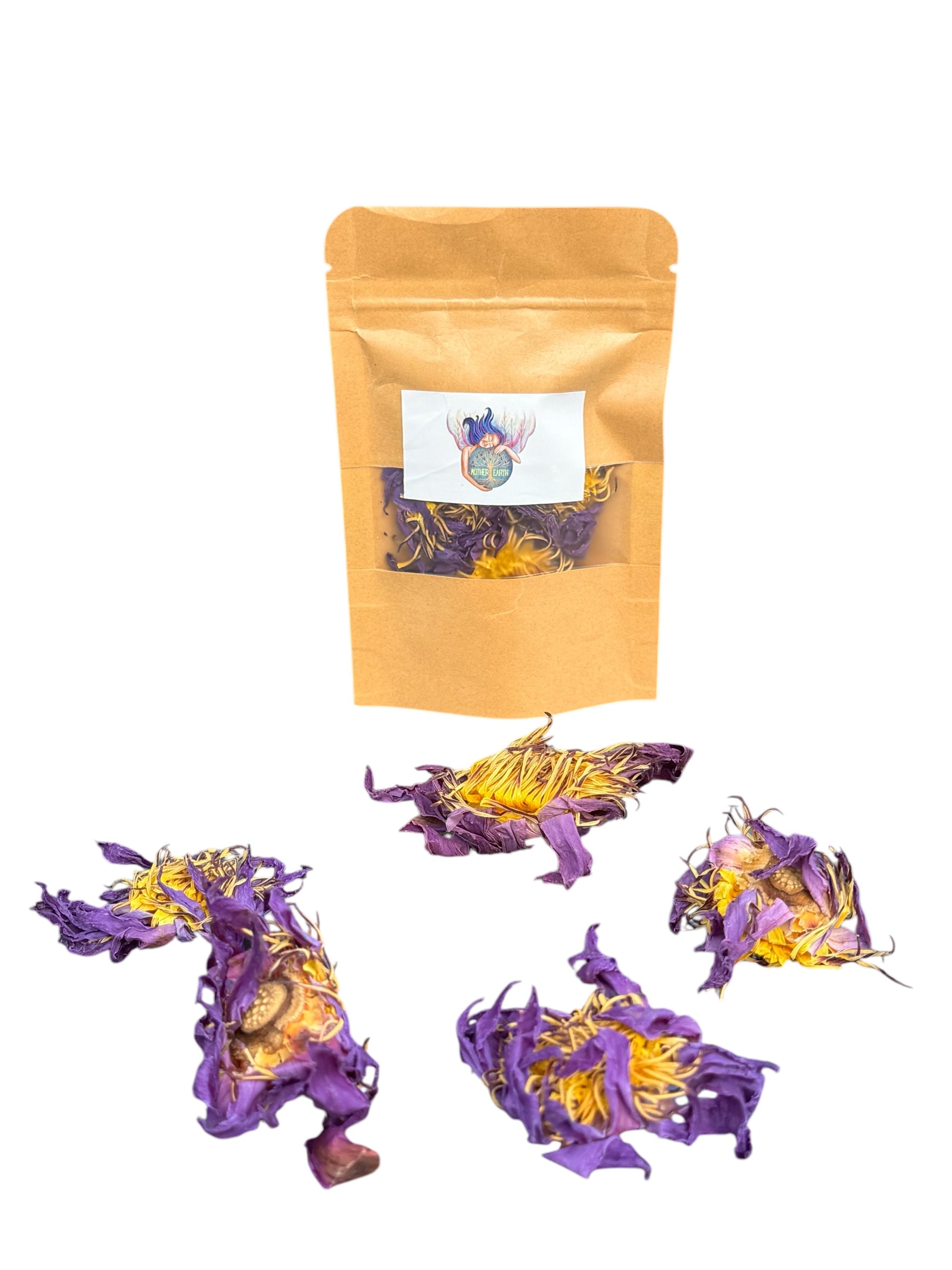 Blue Lotus Small Flowers Sample Pack - 5 flowers.