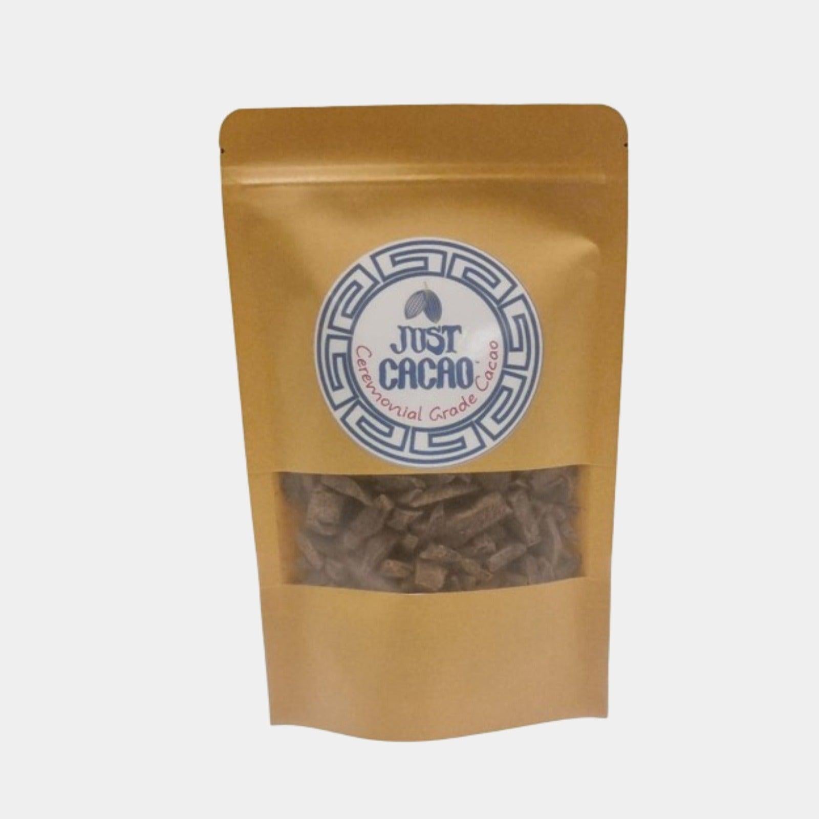 100% Pure Ceremonial Grade Just Cacao. Rich Venezuelan Blend - 50 Gram Sample Pack (2-3 Servings) - Just Cacao