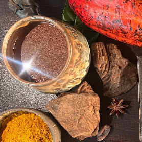 Ceremonial Cacao. 500g block. Amma Cacao India. - Just Cacao