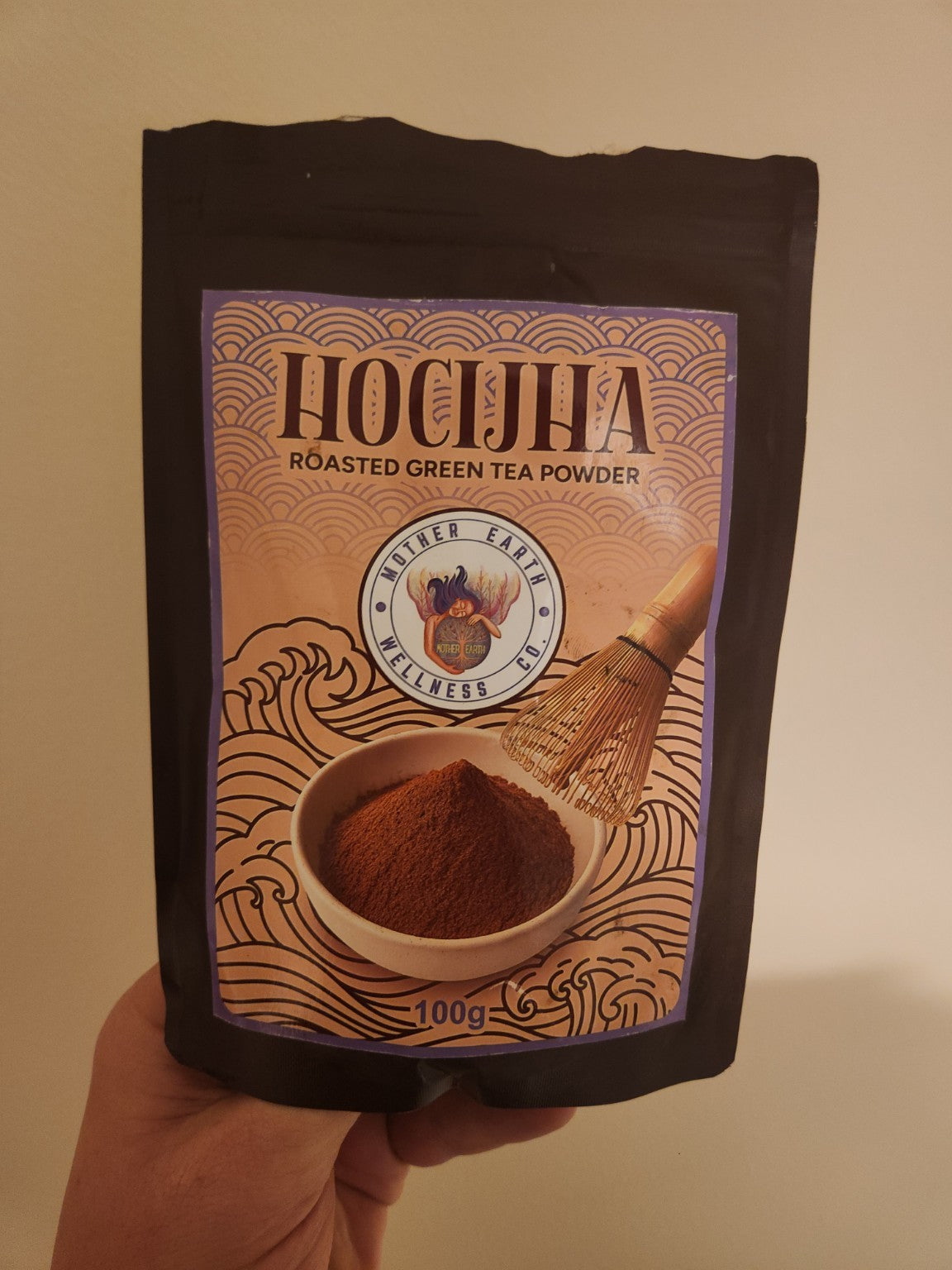 Mother Earth Hojicha 100g roasted green tea powder pouch