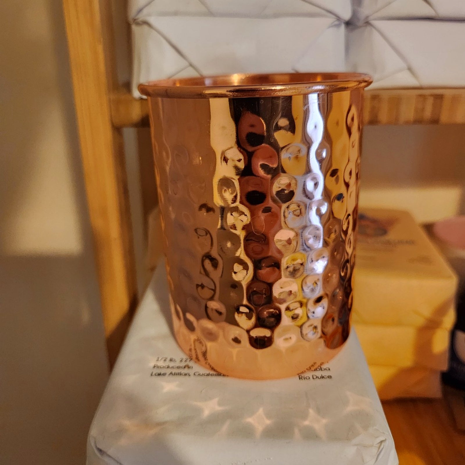 Hand Hammered Copper Cacao Cup
