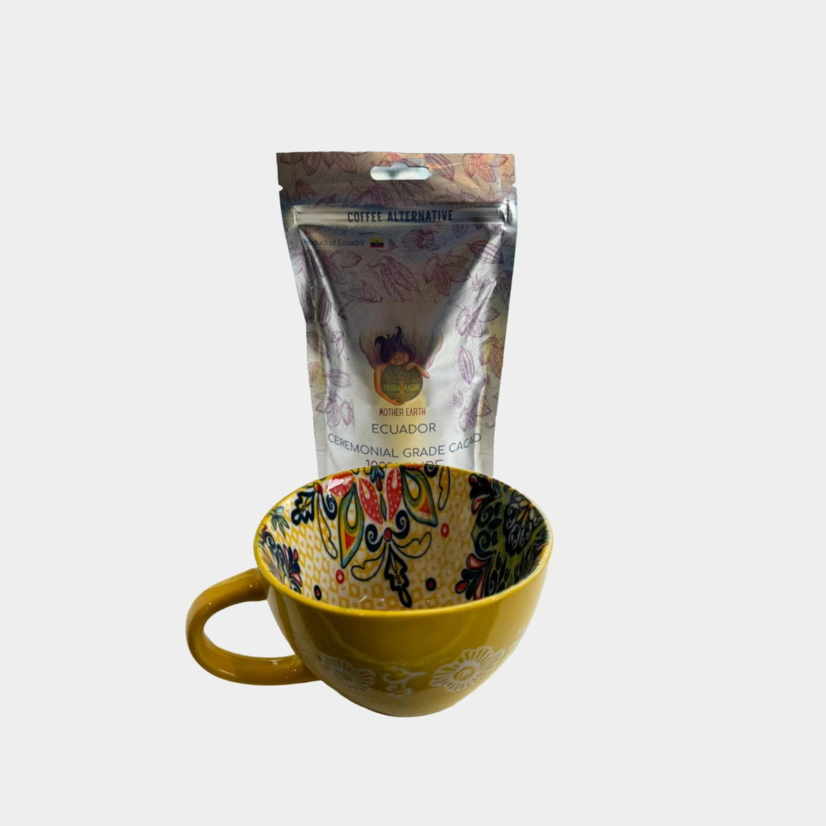 200g of Mother Earth "Ecuador" & a beautiful Ceramic Cacao mug ✨ - Just Cacao