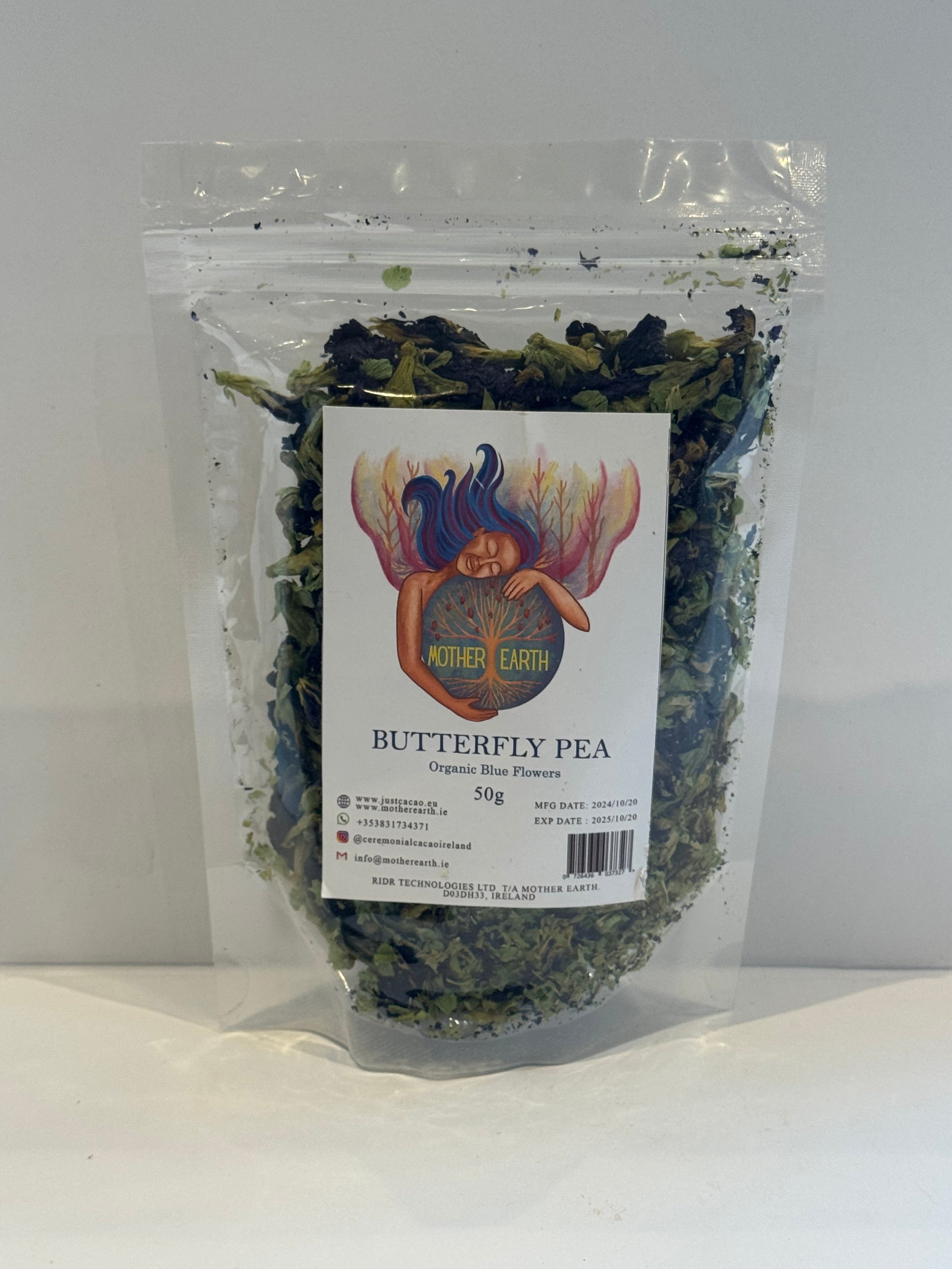 Mother Earth Butterfly Pea - Organic Blue Flowers (50g)