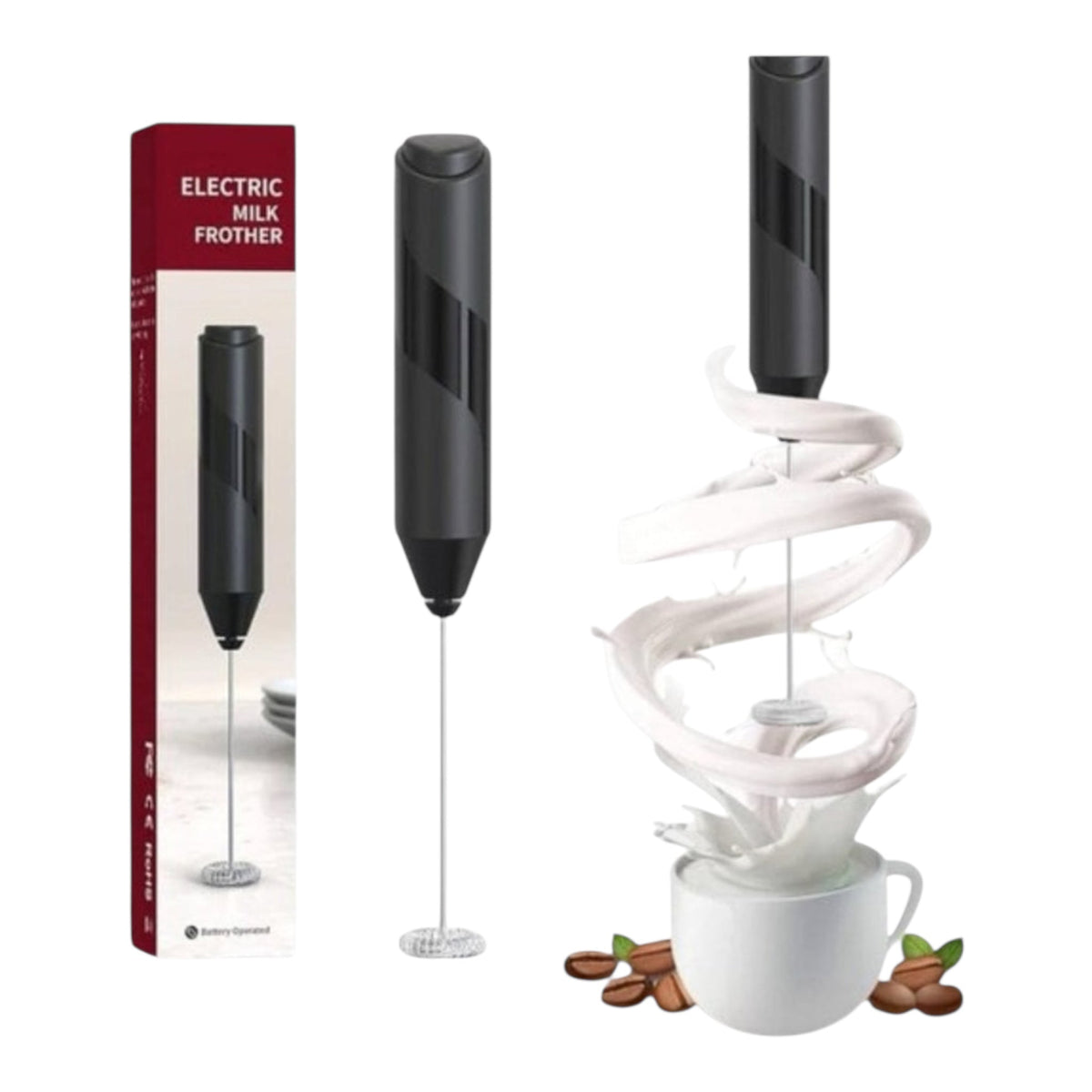 Hot cacao frother