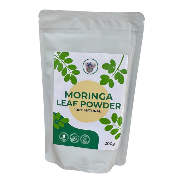 Mother Earth Moringa Leaf Powder - 100% Natural. (200g) - Just Cacao