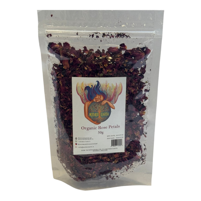 Organic Rose Petal Tea (50g) - Just Cacao