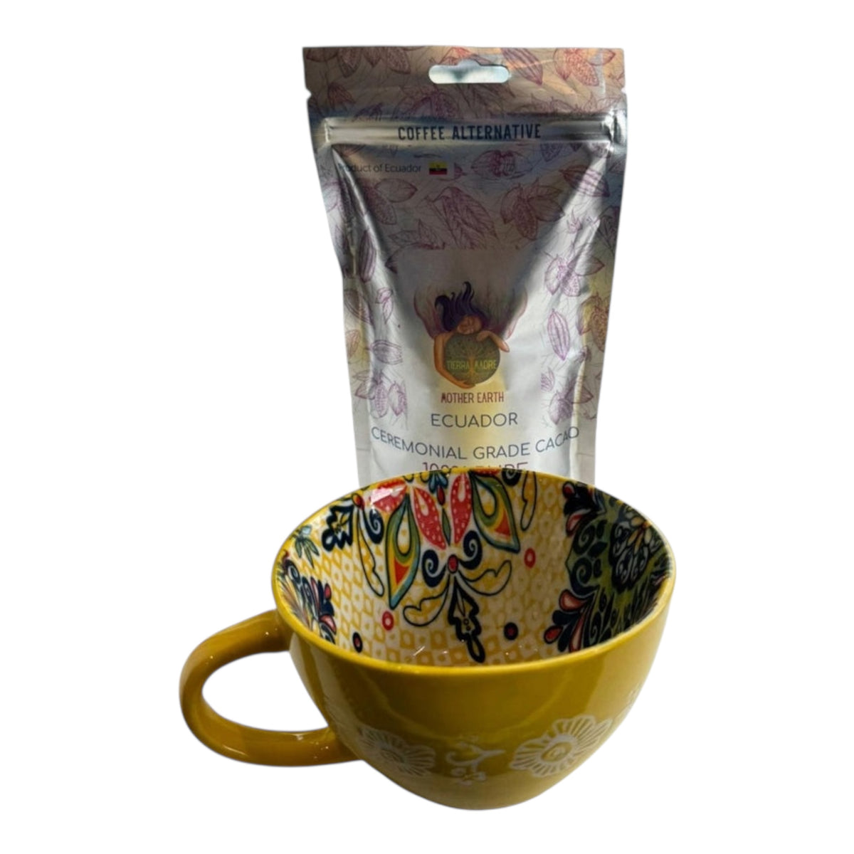 200g of Mother Earth "Ecuador" & a beautiful Ceramic Cacao mug ✨ - Just Cacao
