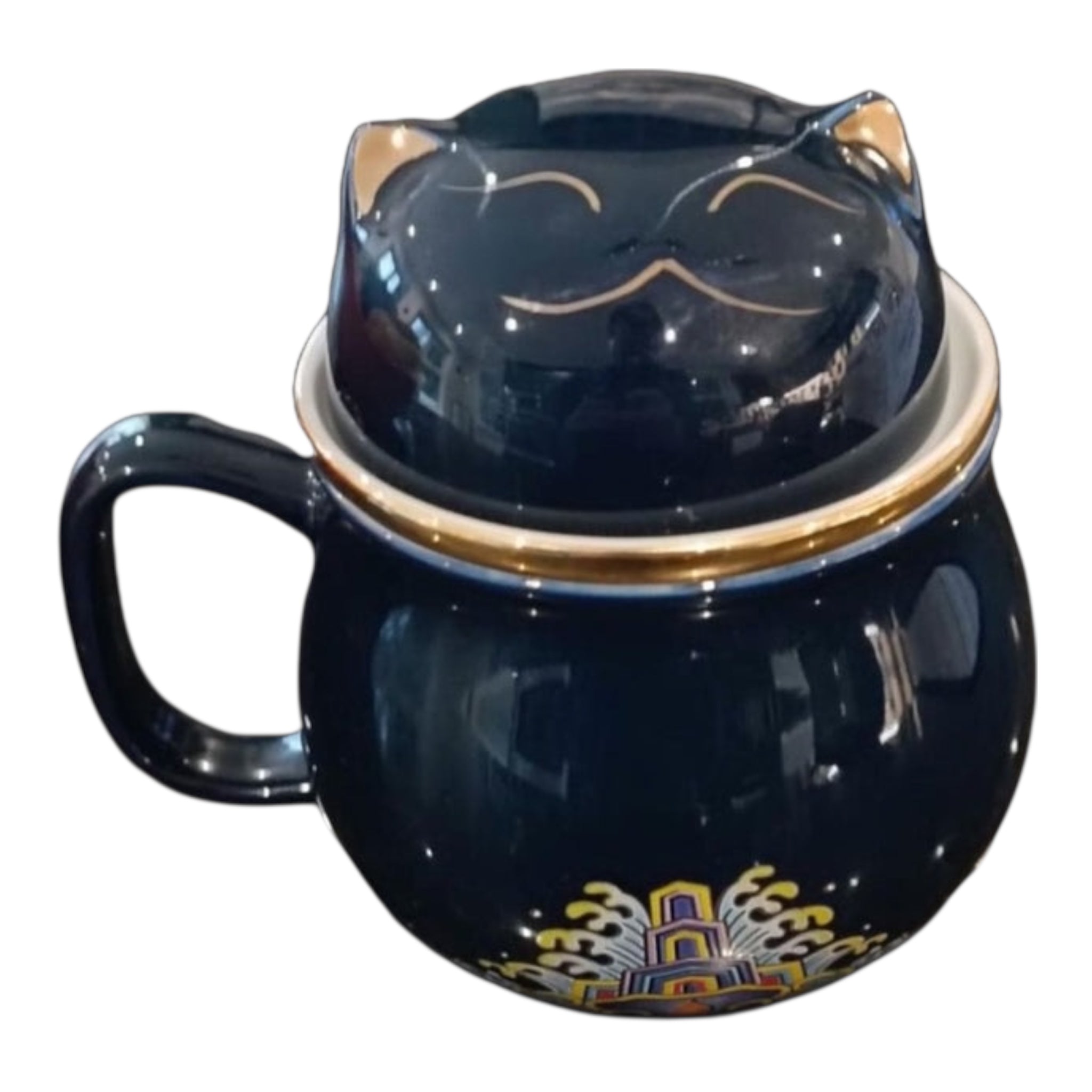 Ceramic Mug/Tea Strainer.