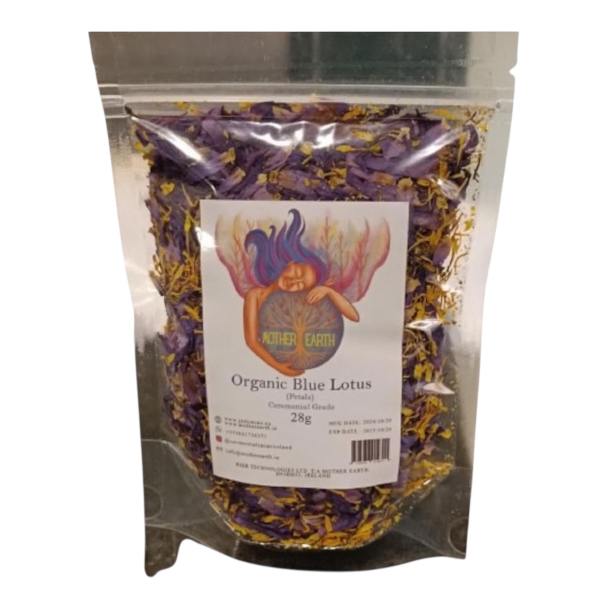 Egyptian Organic Blue Lotus Dried Petals (28g)