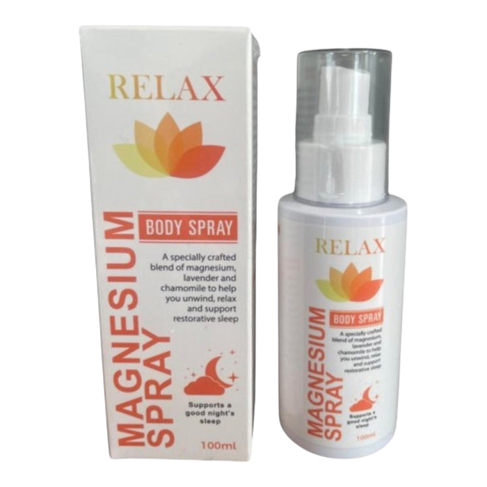 RELAX - Magnesium, Chamomile & Lavender Body Spray - Just Cacao