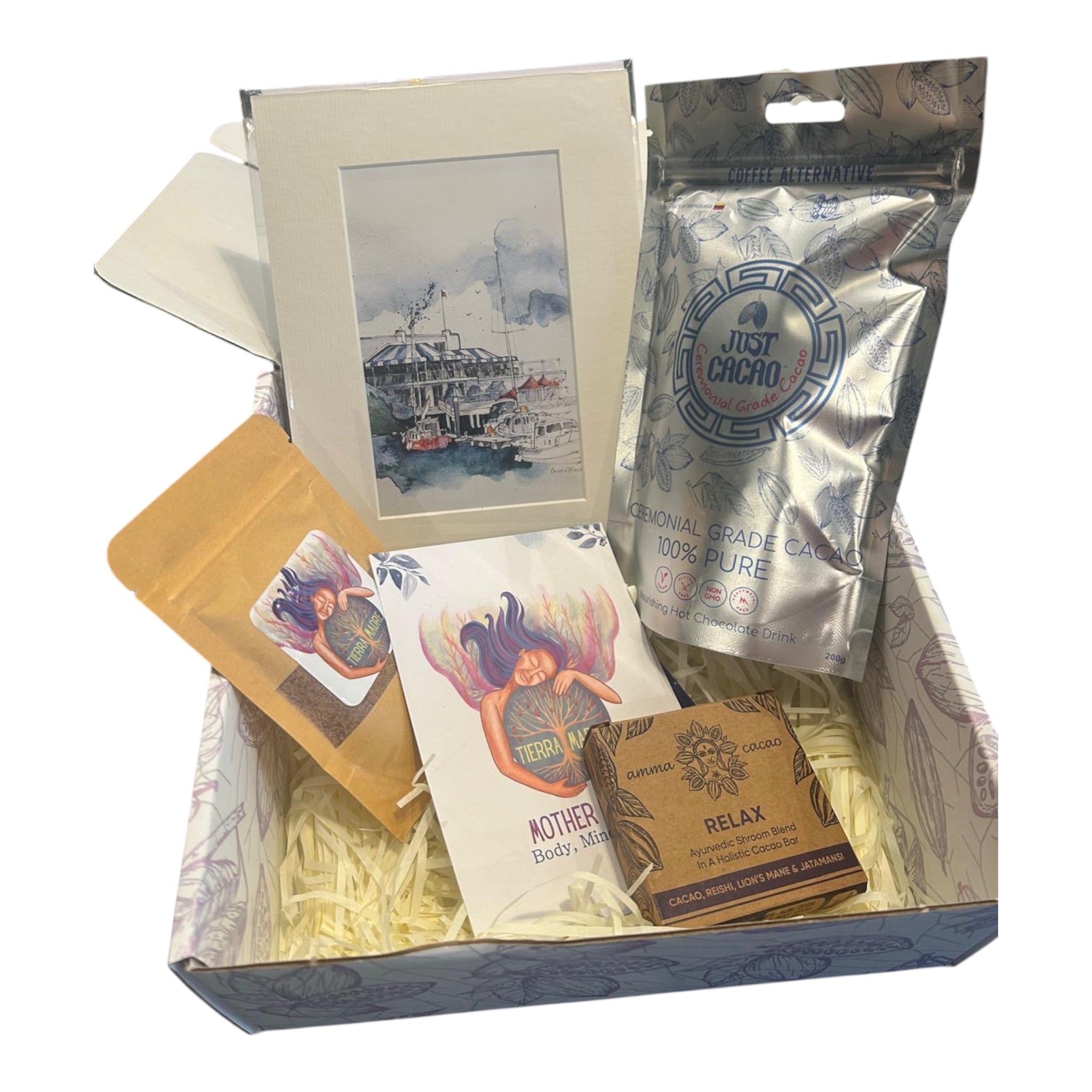 Ceremonial Cacao & Art Ritual Box | Ethical Cacao from Venezuela & Kerala | Mother Earth Wellness