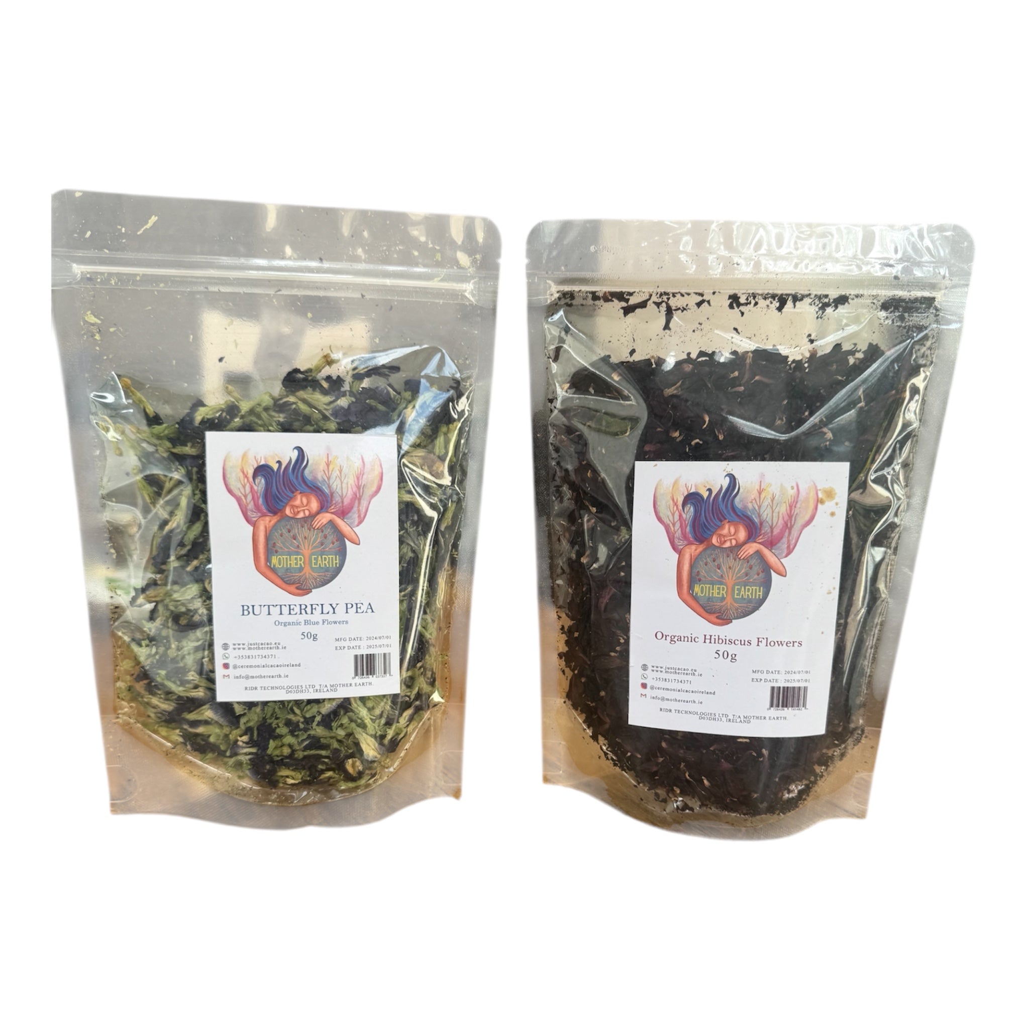 Butterfly Pea Blue Tea + Hibiscus Tea Bundle