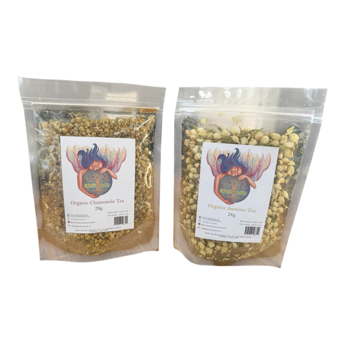 Mother Earth Organic Jasmine & Chamomile Tea Bundle - Just Cacao
