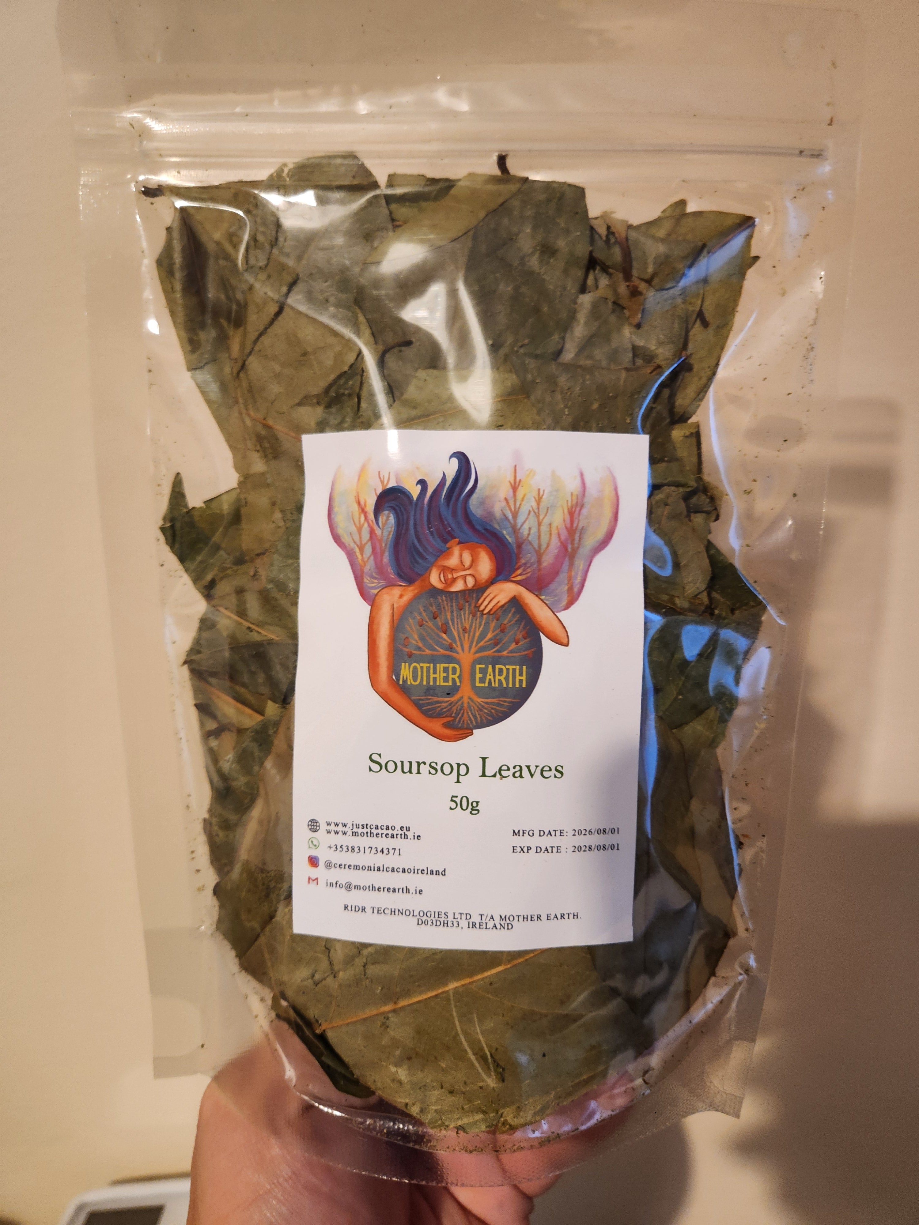 Soursop Leaf Tea 50g | 100% Pure Caffeine-Free Herbal Infusion