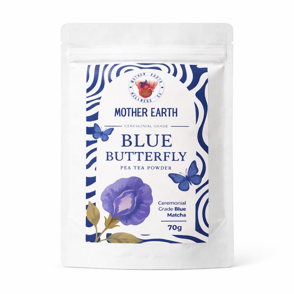 Ceremonial Grade Blue Matcha - Blue Butterfly Pea Tea Powder - Just Cacao