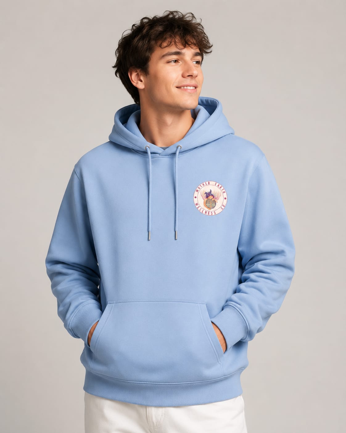 Mother Earth Wellness Co. Light Blue Hoodie