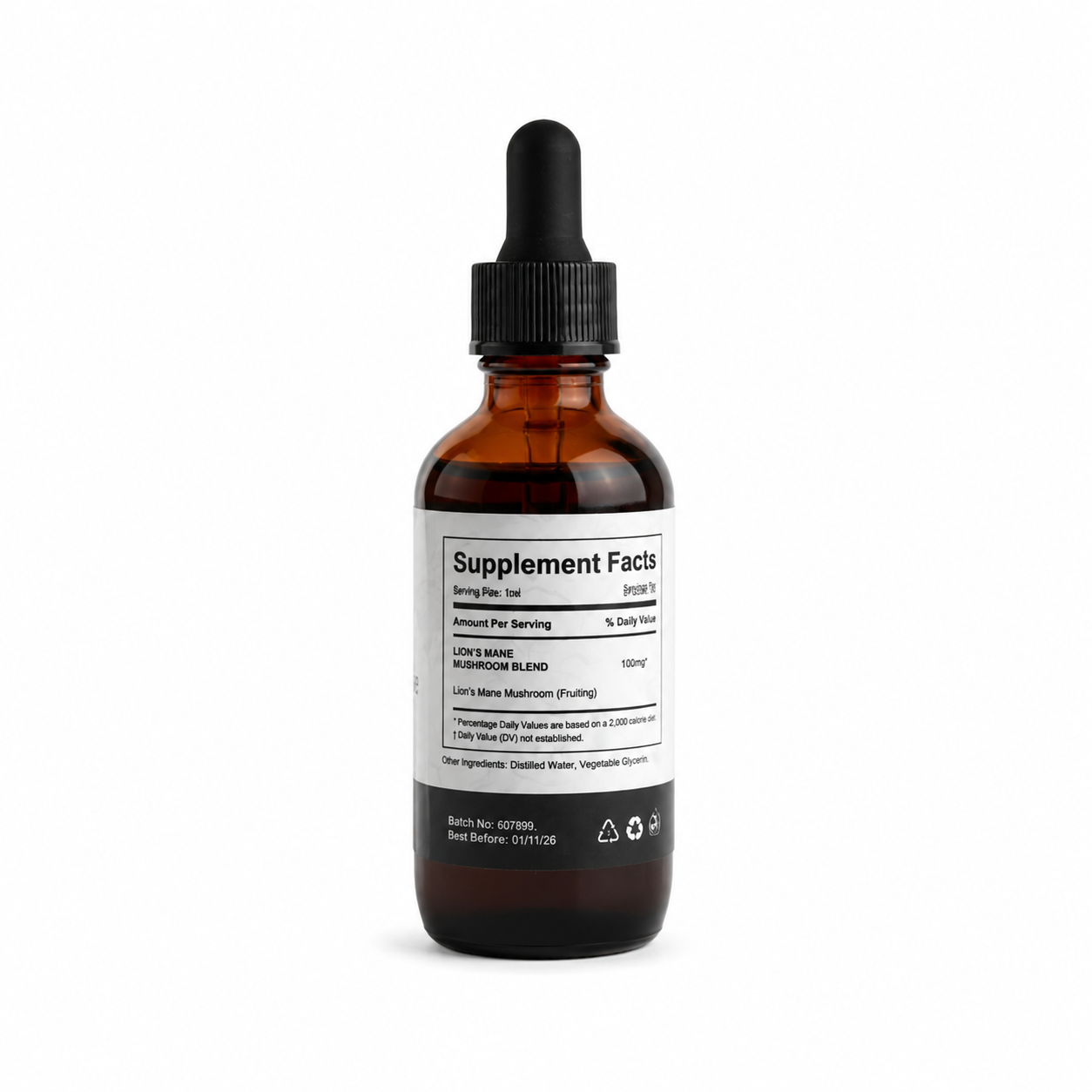 Mother Earth Lion’s Mane Tincture 60ml - Just Cacao