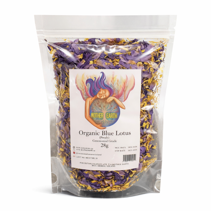Egyptian Organic Blue Lotus Dried Petals (28g) - Just Cacao